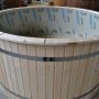 Hot tub unpaitned spruce
