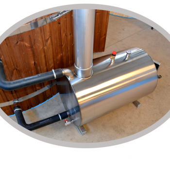 Outside stainless steel round heater
