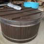 Basic hot tub with dark brown-wenge color (8)