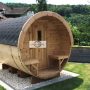 2,27 sauna barrel with thermowood