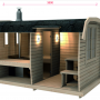 3,5m sauna with straight bench in sauna (2)