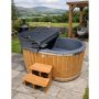 Oval Glasfiber hot tub vizualization2