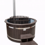 Eco Basic hot tub with dark grey 2a