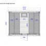 Plan_Square Sauna with straight benches