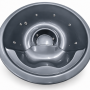 Glossy Charcoal Round Spa Tub